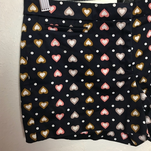 J. Crew Heart Dot Chino Shorts Navy Sz 4 - Picture 6 of 6